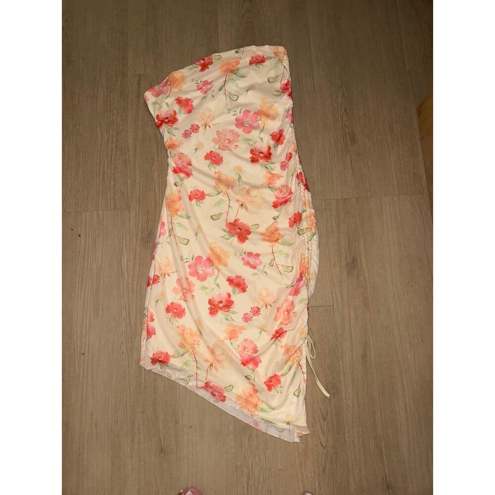Flower strapless Dress